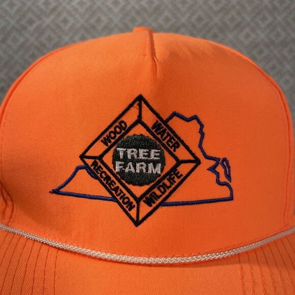 Hat Wood Water Recreation Wildlife Tree Farm‎ Adjustable Orange Hat Virginia - Picture 10 of 16
